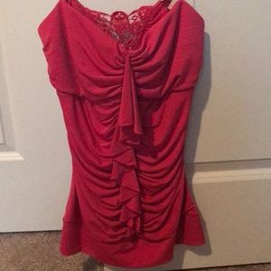 pink spaghetti strap top